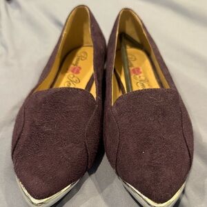 Plum purple flats